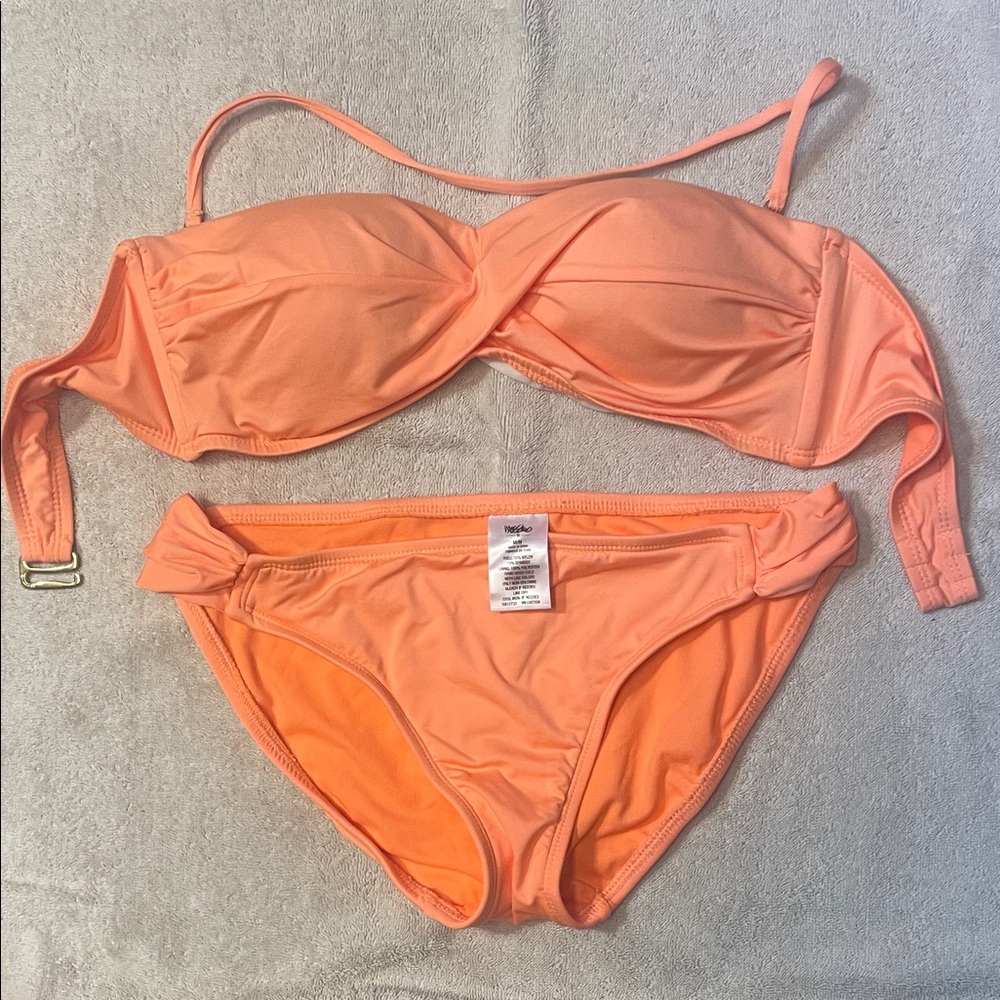Mossimo Supply Co. Orange Bikini Set